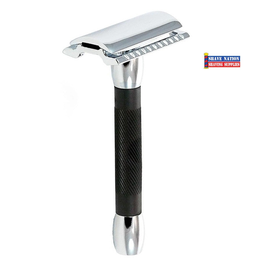 Merkur 30B Black & Chrome Flat Bar Safety Razor