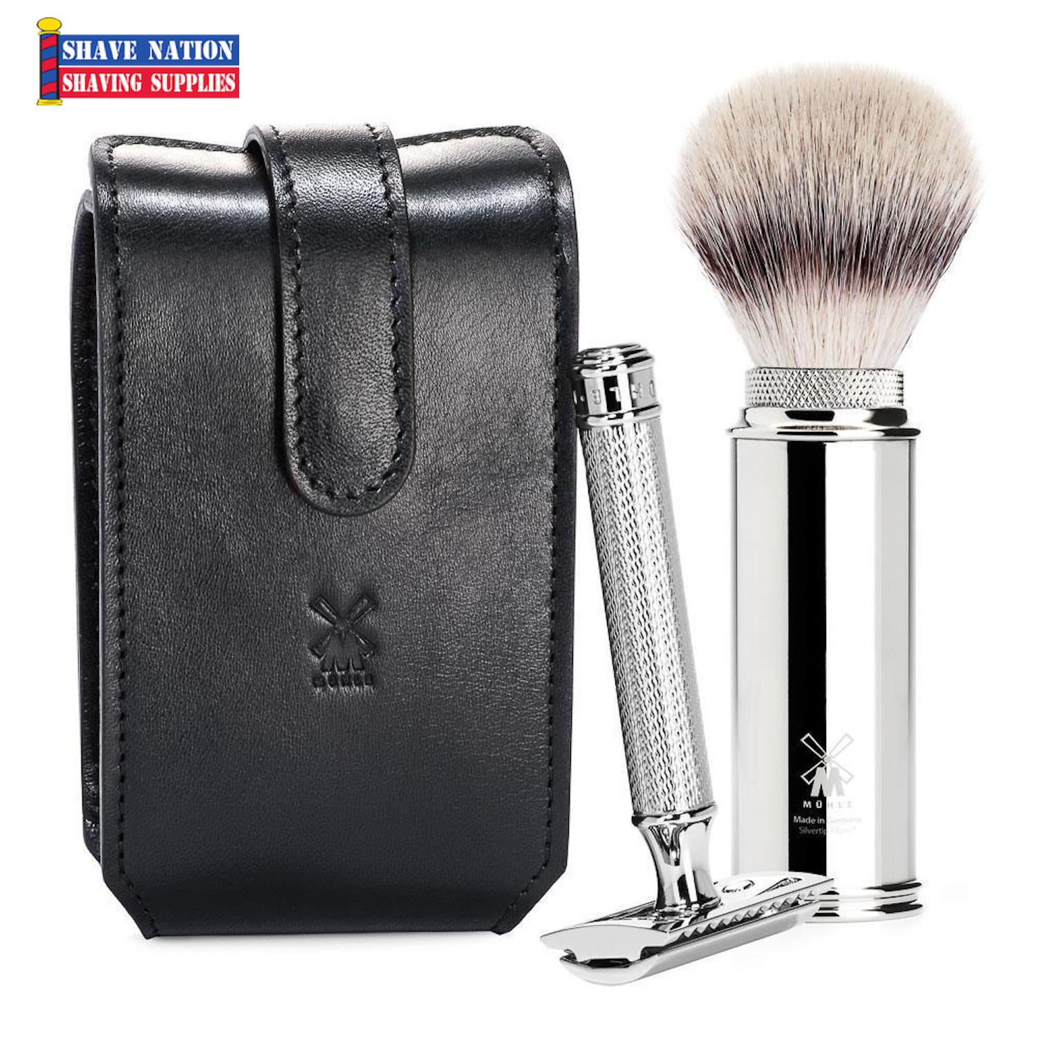 MUHLE R89 Razor and Shaving Brush Travel Set