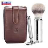 MUHLE R89 Razor and Shaving Brush Travel Set