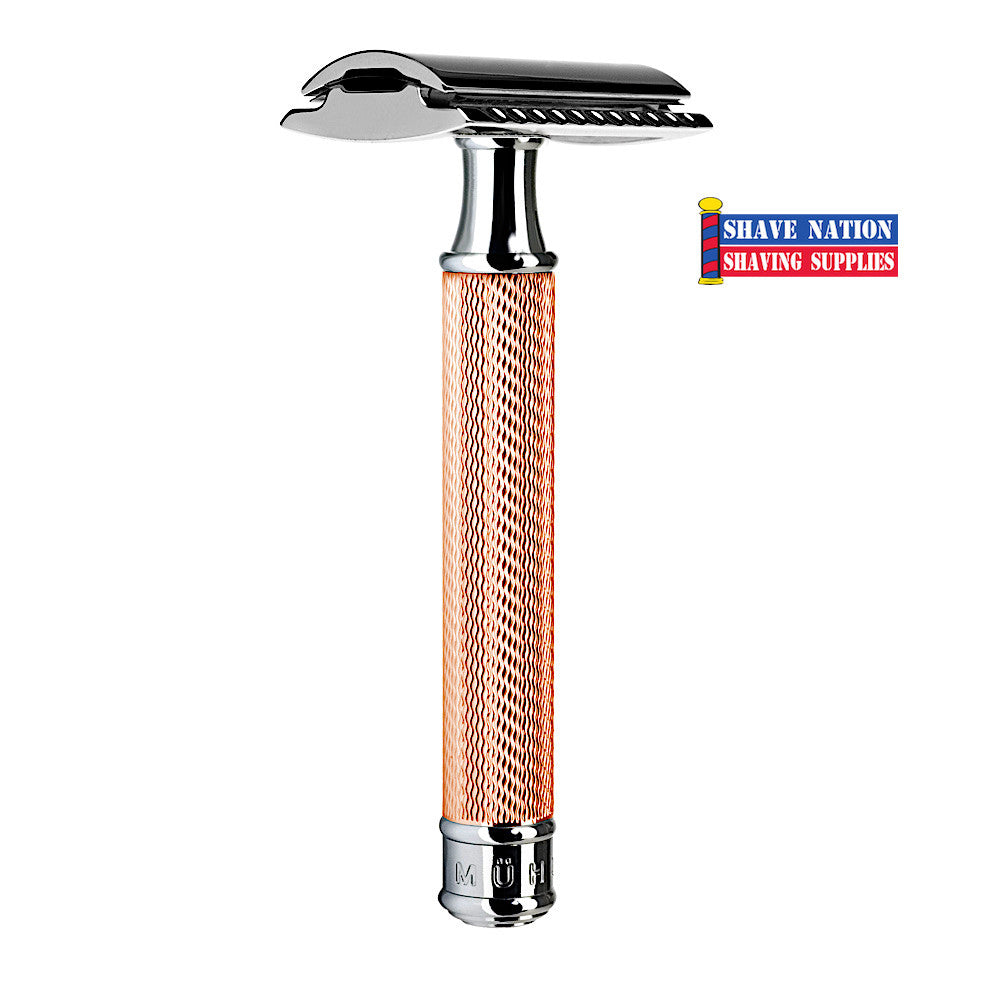 Muhle R89 Rosegold Safety Razor Closed Comb