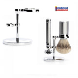 Muhle Compact Safety Razor & Brush Stand