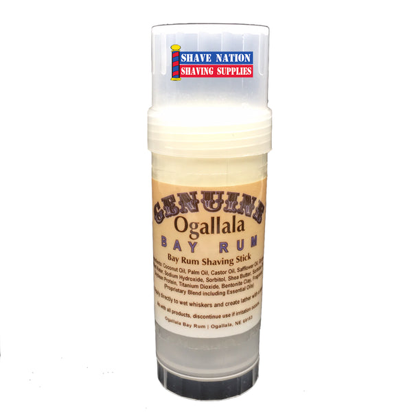 Ogallala Bay Rum Shaving Stick Shave Nation Shaving Supplies®