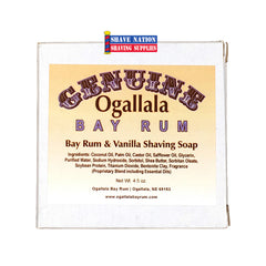 Ogallala Bay Rum & Vanilla Shaving Soap