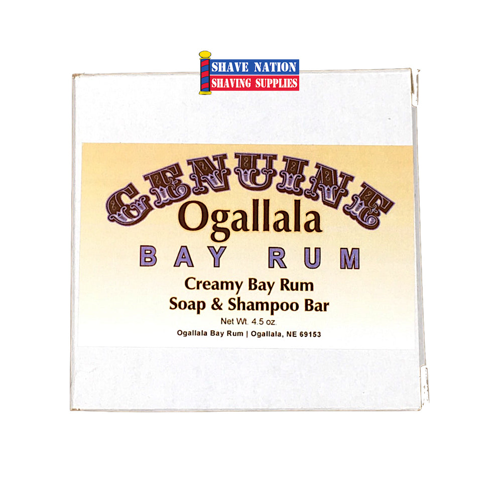 Ogallala Bay Rum Bath Creamy Soap and Shampoo Bar