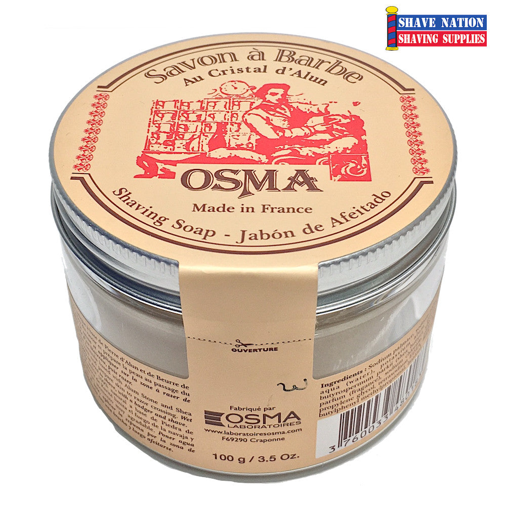 Osma Shaving Soap Puck in Plastic Jar
