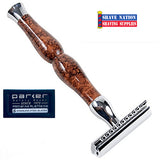 Parker Closed Comb Safety Razor Heavyweight Three-Piece Art-Deco 45R