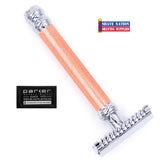 Parker 63C Rose Gold Open Comb Three Piece Safety Razor