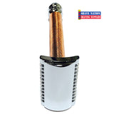 Parker 63C Rose Gold Open Comb Three Piece Safety Razor
