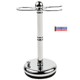 Parker Straight Razor & Brush Stand-Deluxe Chrome