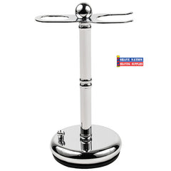 Parker Straight Razor & Brush Stand-Deluxe Chrome