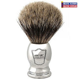 Parker Pure Badger Brush Heavy Chrome