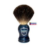 Parker Black Badger Brush Blue Handle