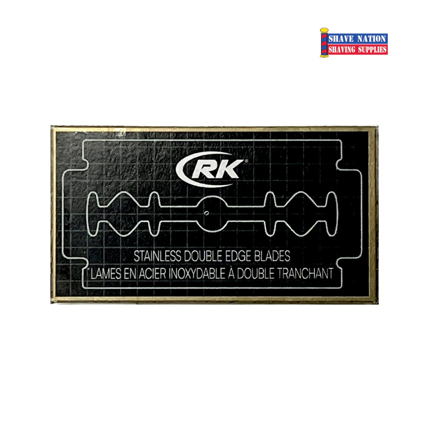 RK Shaving Stainless Double Edge Razor Blades - 5 Pack