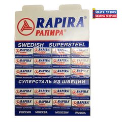 Rapira Swedish SuperSteel DE Blades 100ct