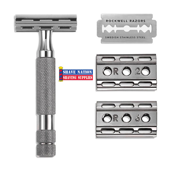 Rockwell 6C GunMetal Adjustable Safety Razor | Shave Nation
