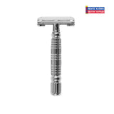 Rockwell R1 Butterfly Safety Razor Gun Metal or White Chrome
