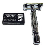 Rockwell R1 Butterfly Safety Razor Gun Metal or White Chrome