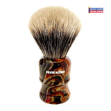 Shave Nation Tiger Swirl Resin Handle Finest Badger Brush