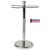 Parker Straight Razor & Brush Stand-Stainless