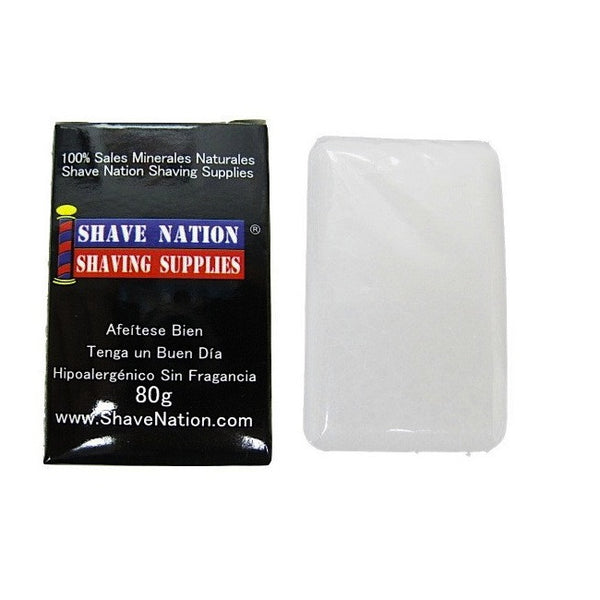 Shave Nation 80g Alum BlockSeals Shaving Nicks & Cuts Shave Nation