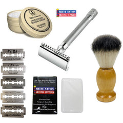 "The Favorite" Long Handle 23C Beginners Safety Razor Set