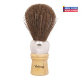 Vielong Brown Horse Professional Shaving Brush, Metal-Wood Handle