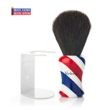 Vielong Black Horse Hair Shaving Brush Barber Pole Handle