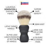 Alpha Outlaw Bulldog G4 Synthetic Brush with Aluminum Handle