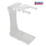 Colonel Conk Razor & Brush Stand-Clear Acrylic