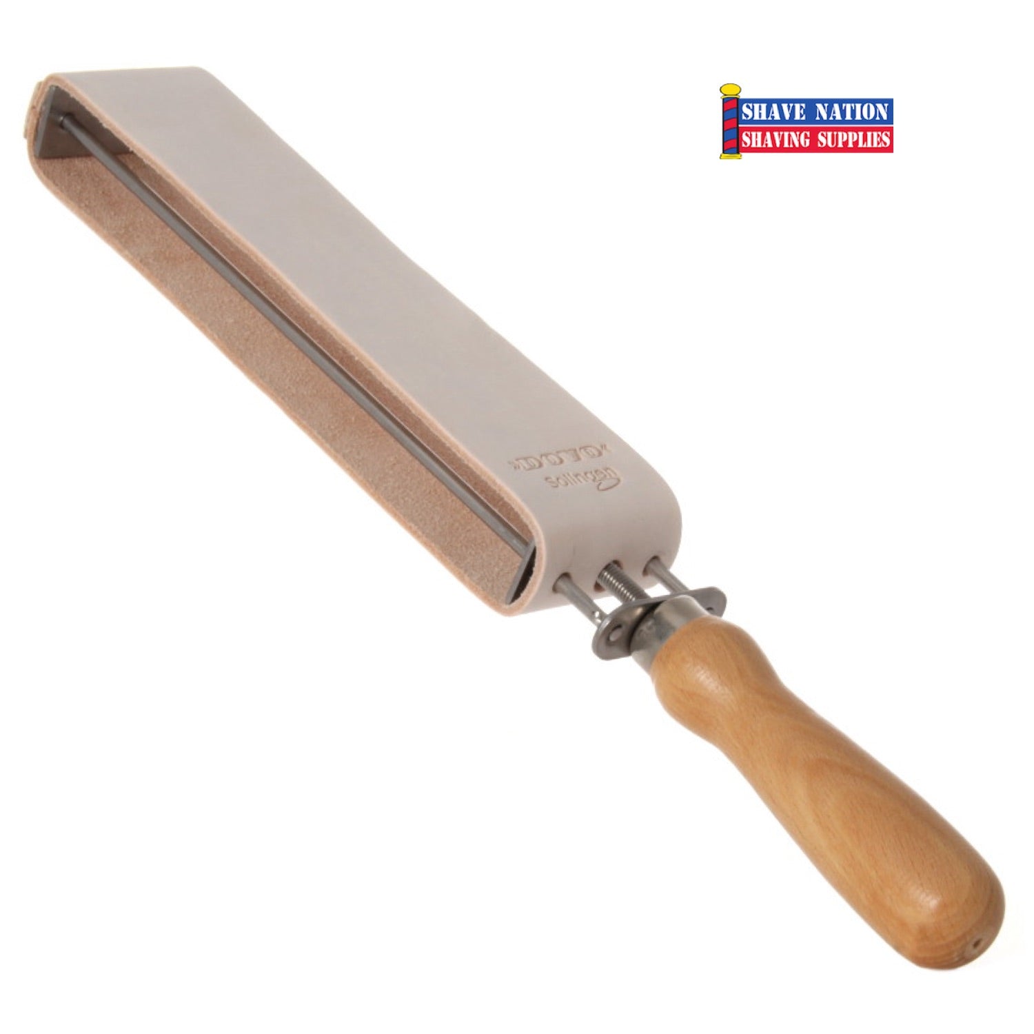 Dovo Manual Handheld Tension Screw Leather Paddle Razor Strop