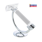 Edwin Jagger Crescent Chrome Razor Stand with Solid Base