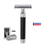 Edwin Jagger Closed Comb DE86BL Imitation Ebony Safety Razor