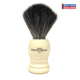 Edwin Jagger Ivory Handle Black Synthetic Fibre Brush