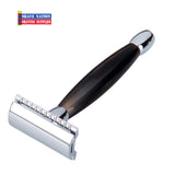 Merkur 27C Horn Handle Safety Razor Flat Bar