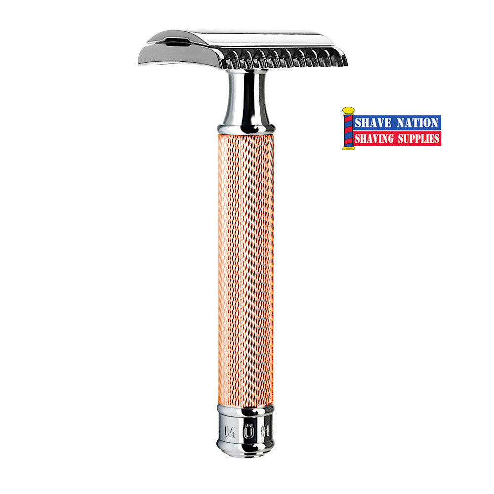 Muhle R41 Rosegold Safety Razor Open Comb