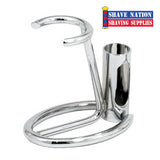 Omega Razor & Brush Stand-Chrome
