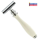 Parker Closed Comb Safety Razor Ivory 3 Piece 111W