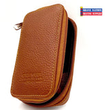 Parker Safety Razor Zip Case Saddle Brown