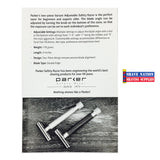 Parker Variant Adjustable Closed Comb Safety Razor