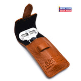 Parker Venus Compatible Travel Razor with Leather Case