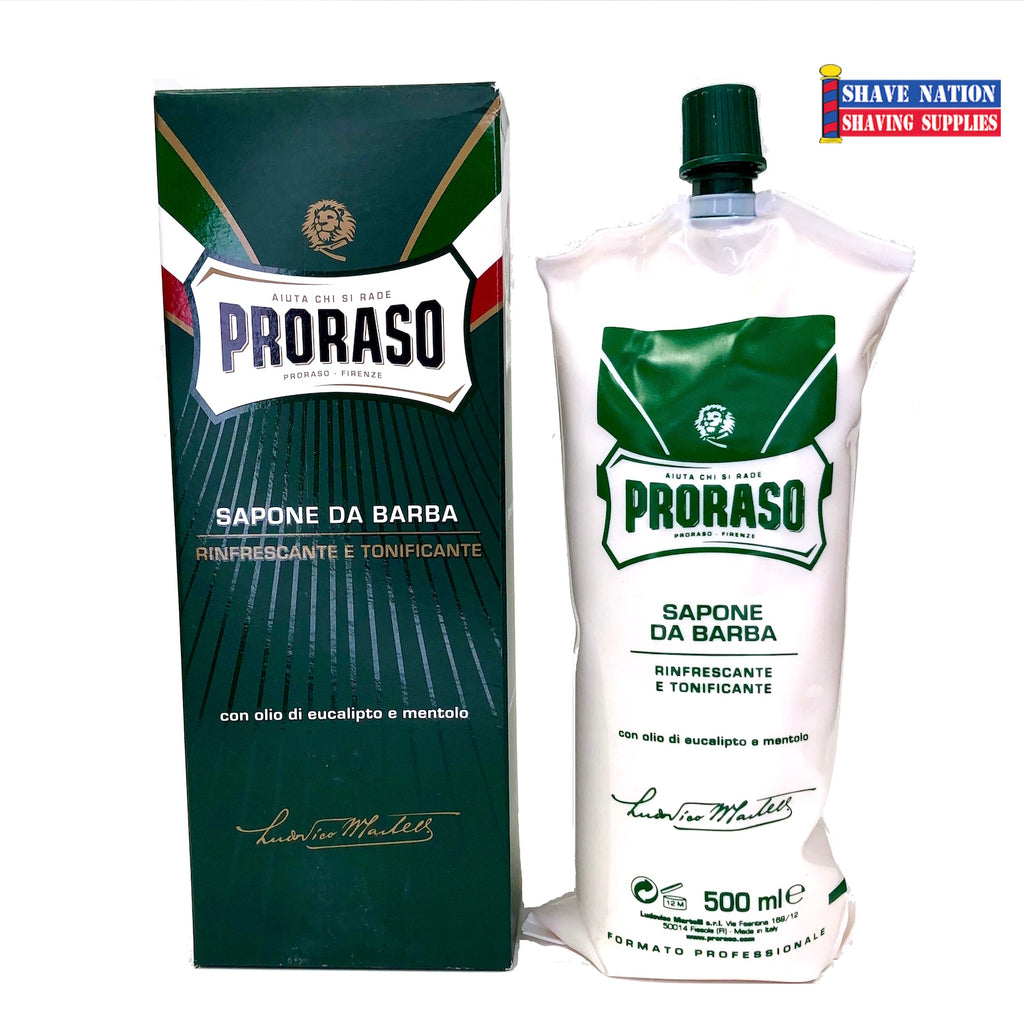 Proraso Large Shaving Cream Tube for PROFESSIONAL Use 500ml Tube