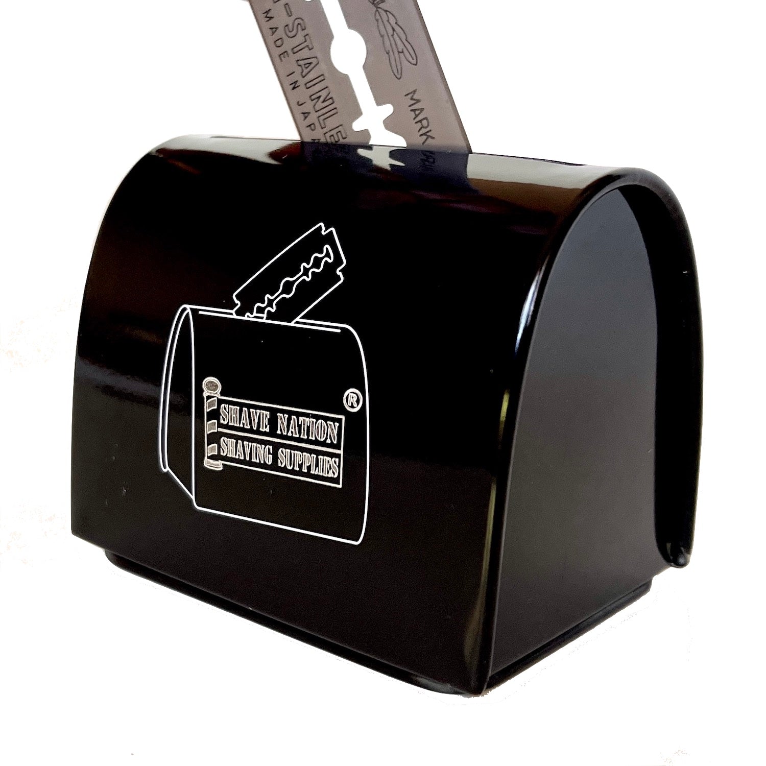 Shave Nation Reusable Razor Blade Disposal Case-Blade bank