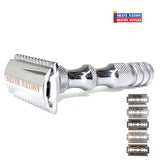Shave Nation Step-Up Closed Comb Safety Razor with Blades