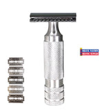 Shave Nation Chubby Closed Comb Safety Razor with Blades