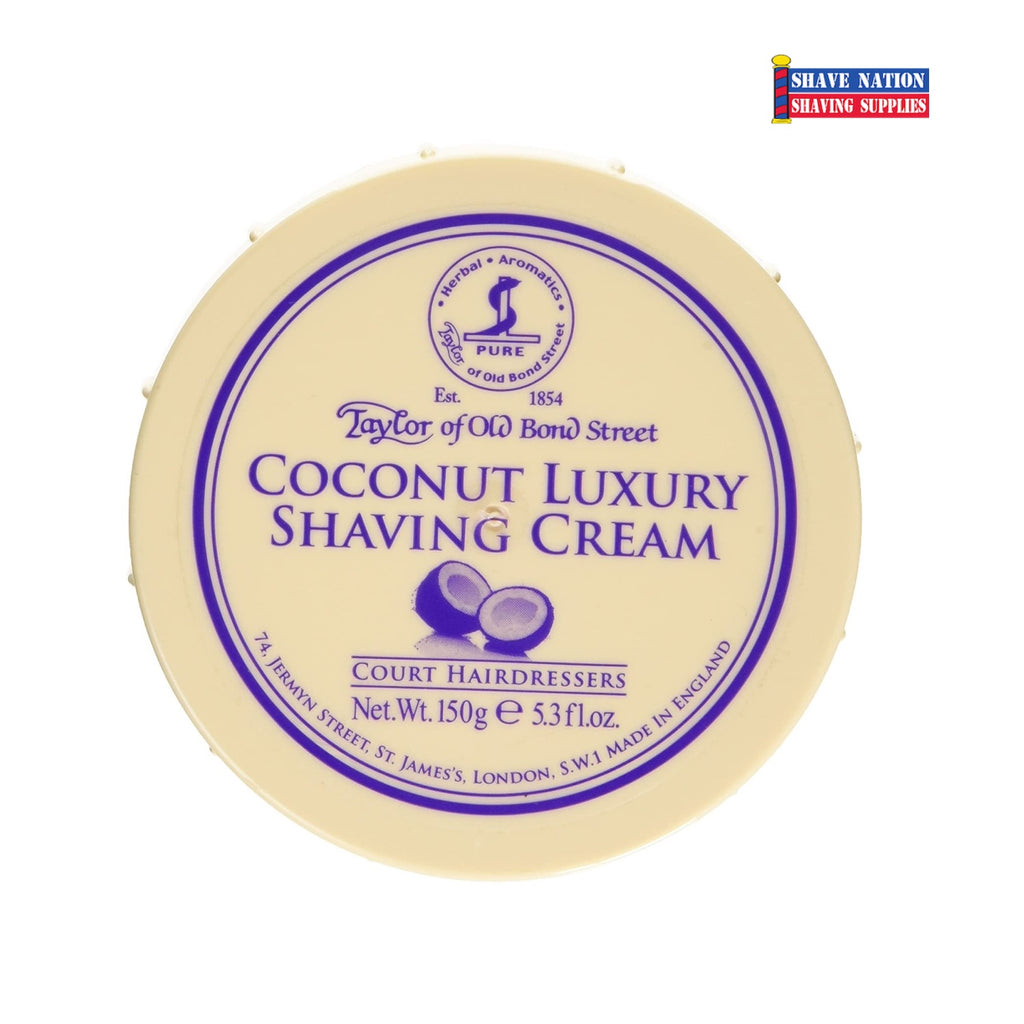 Taylor of Old Bond Street Coconut Luxury Shaving Cream Jar