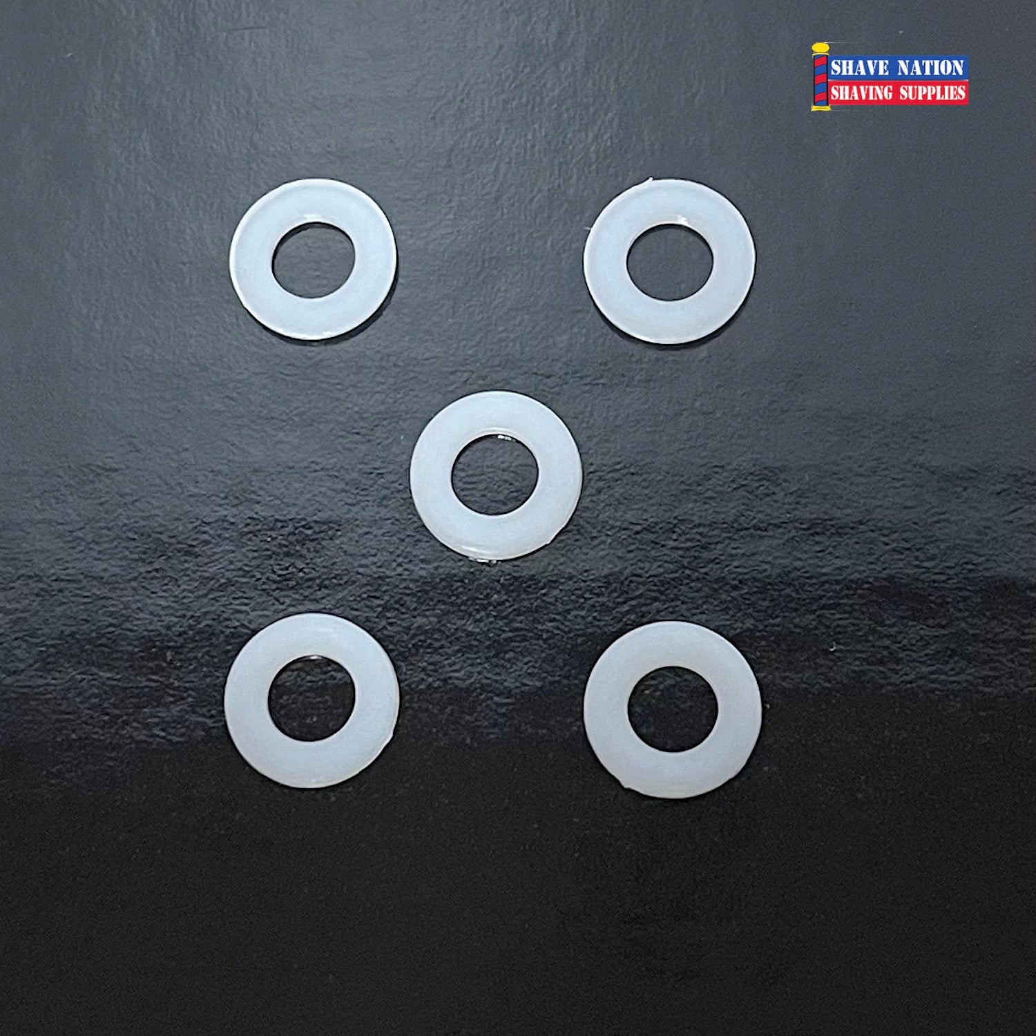 Protective White Nylon Washers for Safety Razor 5 Pack