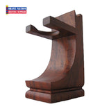 Razor and Brush Shaving Stand - Mission Style