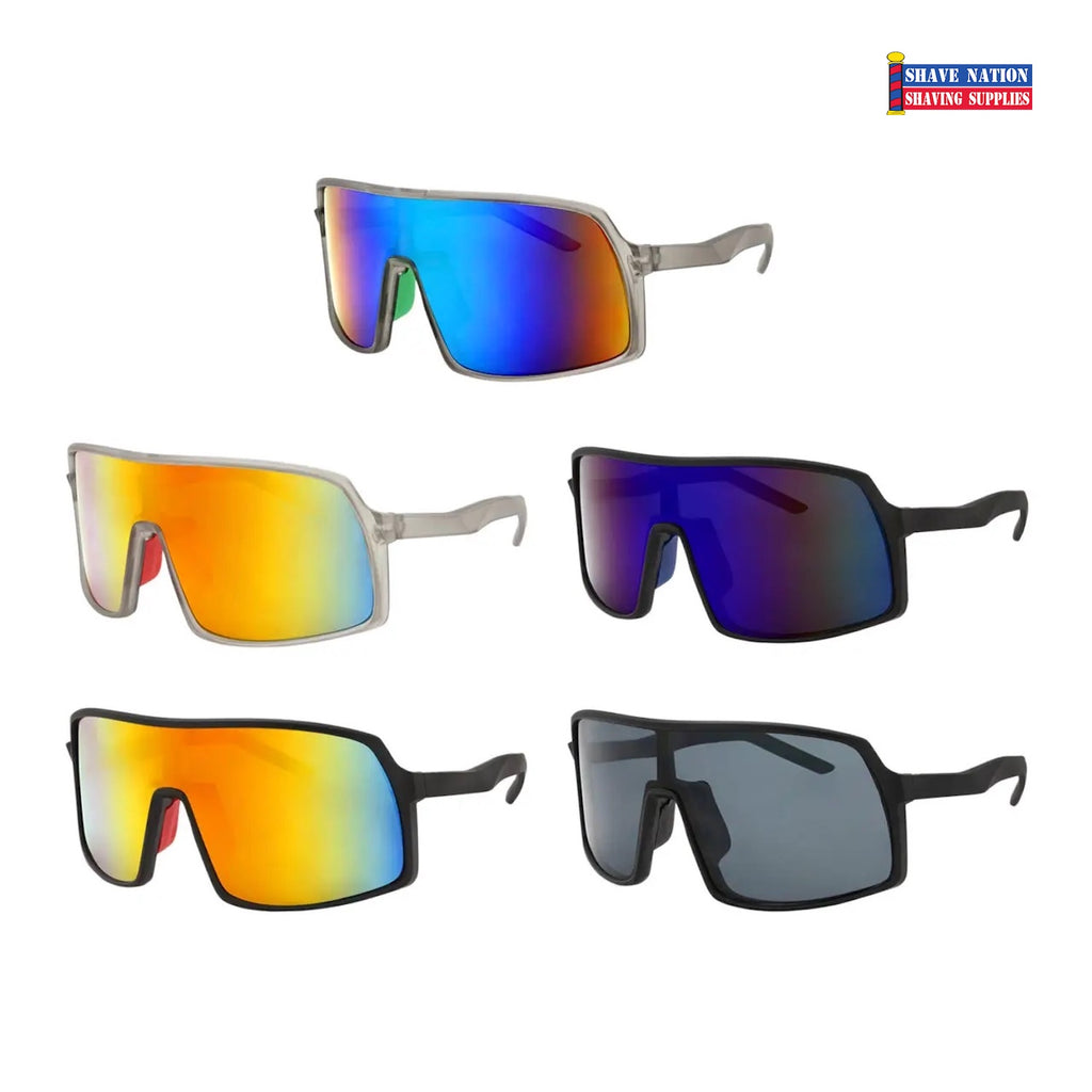 Sport Wrap Polarized Shield Sunglasses