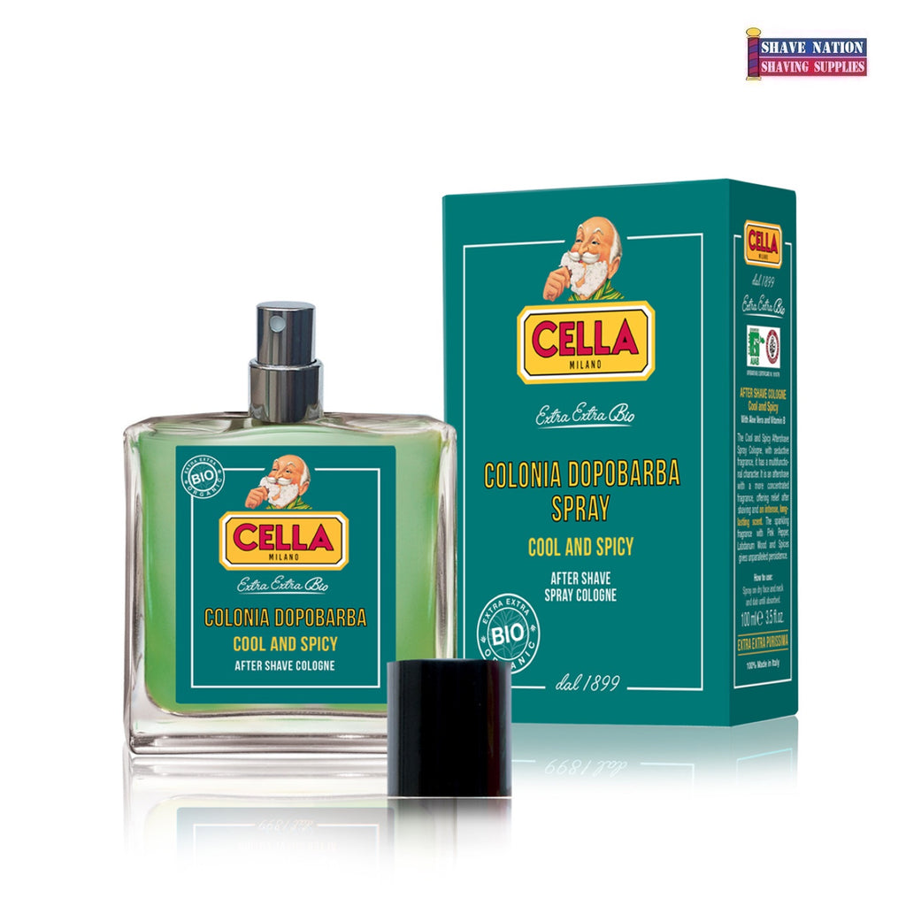 Cella Milano Organic Aftershave Spray Cologne Cool & Spicy