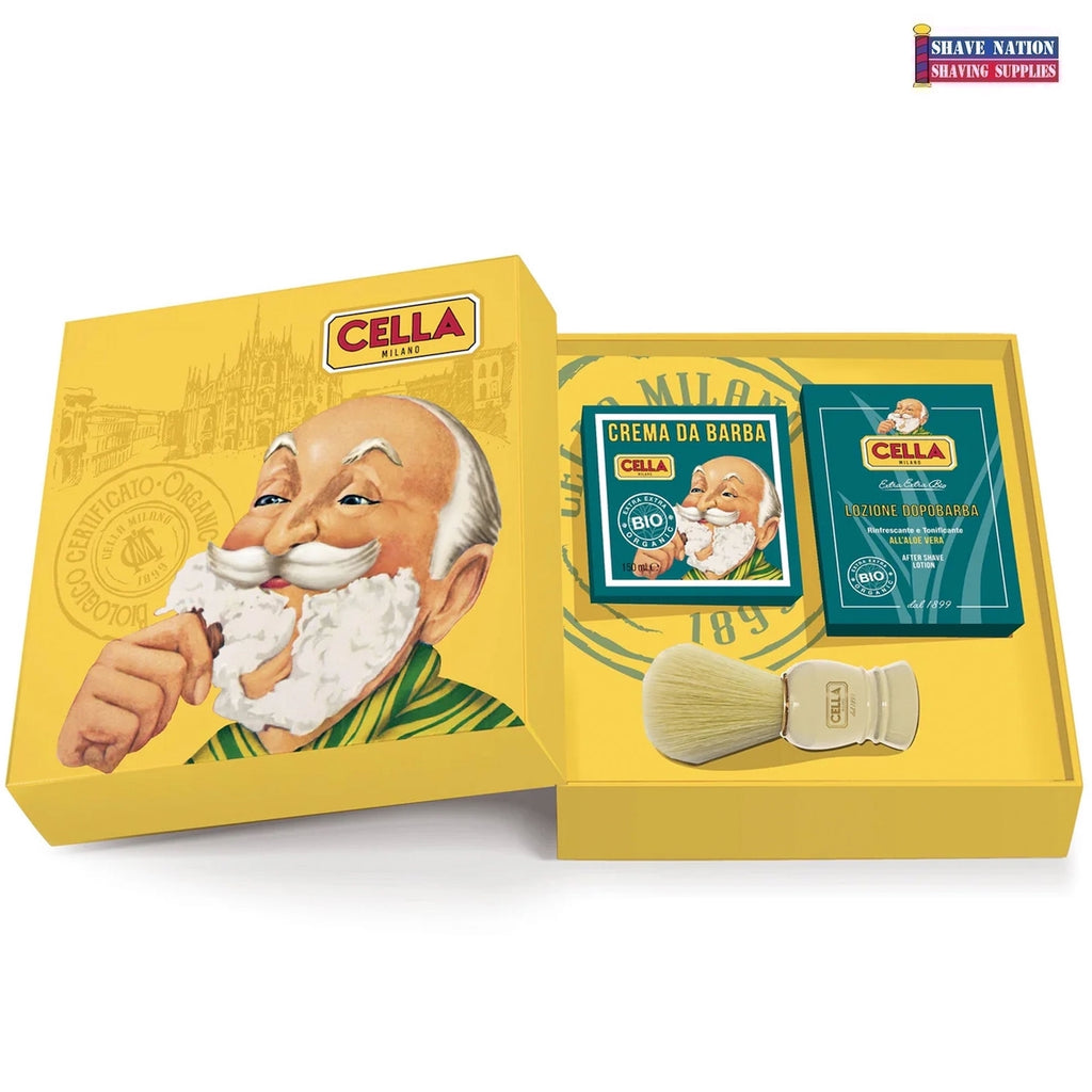 Cella Milano Classic Certified Organic Shaving Set